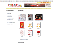 Tablet Screenshot of ecards.vnlisting.com
